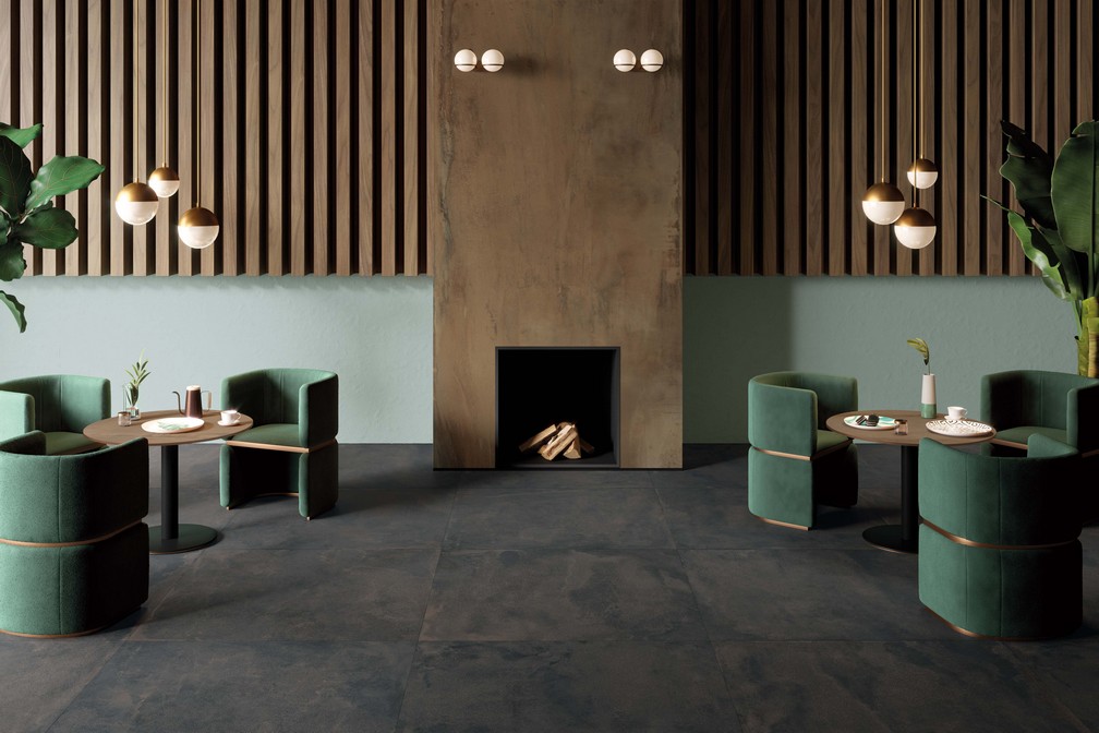 CONCRETE IRON 120X120 + WIDE&STYLE RAINBOW SALVIA + INTERNO 9 RUST